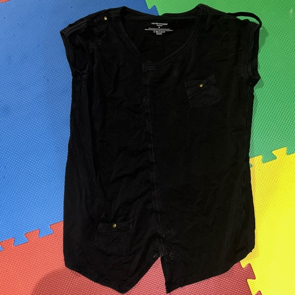 Peter Nygard Asymmetrical Short Sleeve Top - Picture 1 of 6